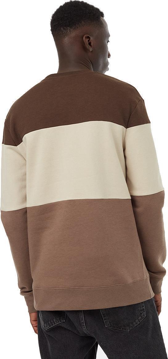 TreeFleece Blocked Classic Crew - Mens - Slate Brown / Pale Oak / Fossil 2