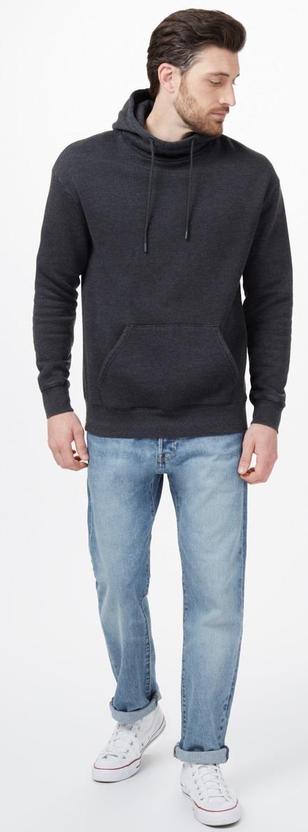 TreeFleece Cowl Neck Hoodie - Mens - meteorite black 1