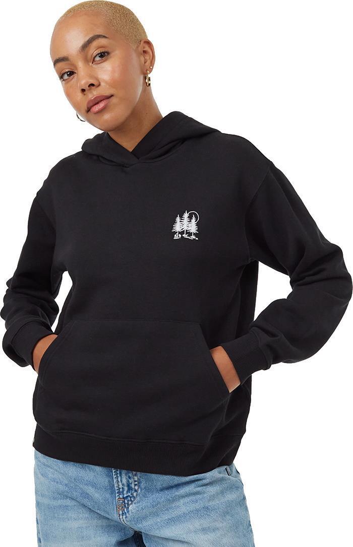 TreeFleece Golden Spruce Update Hoodie - Womens - meteorite black / white emb 1