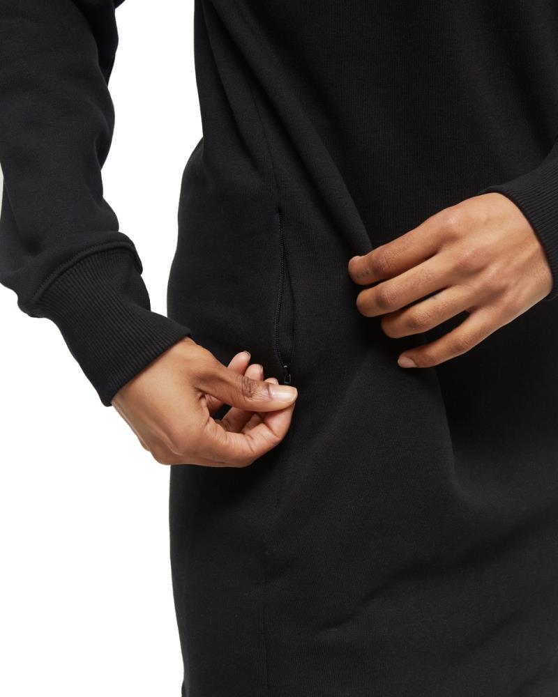 TreeFleece Mock Neck Sweatshirt Dress - meteorite black 1