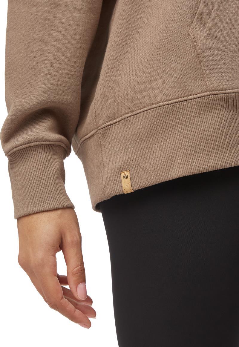 TreeFleece Oversized Hoodie - Womens - pine bark 1