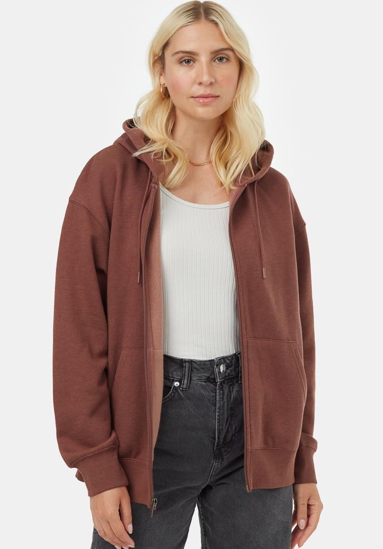 TreeFleece Oversized Zip Hoodie - Womens - Mesa Red 2