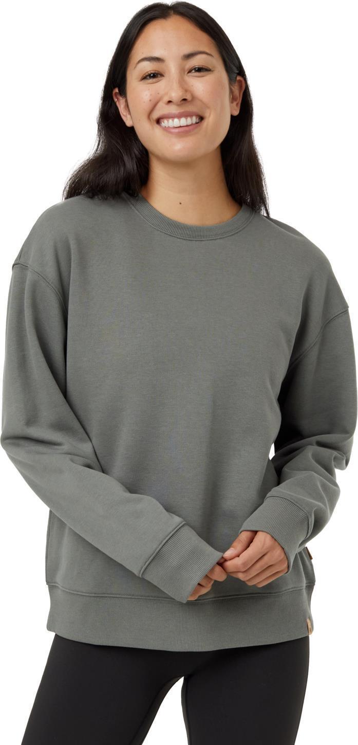 TreeFleece Relaxed Crew - Womens - mineral 1