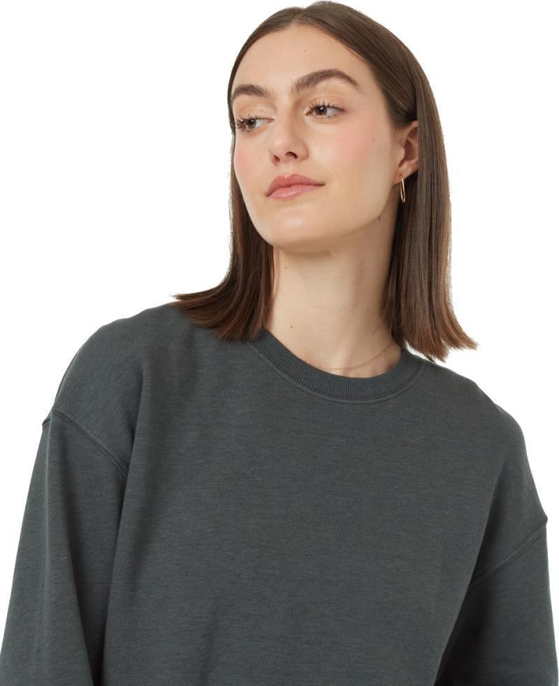 TreeFleece Relaxed Crew - Womens - urban green 1