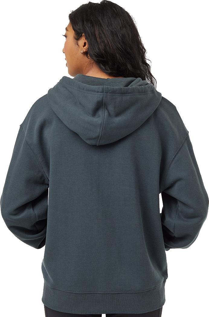 TreeFleece Relaxed Zip Hoodie - Womens - forest river green 1