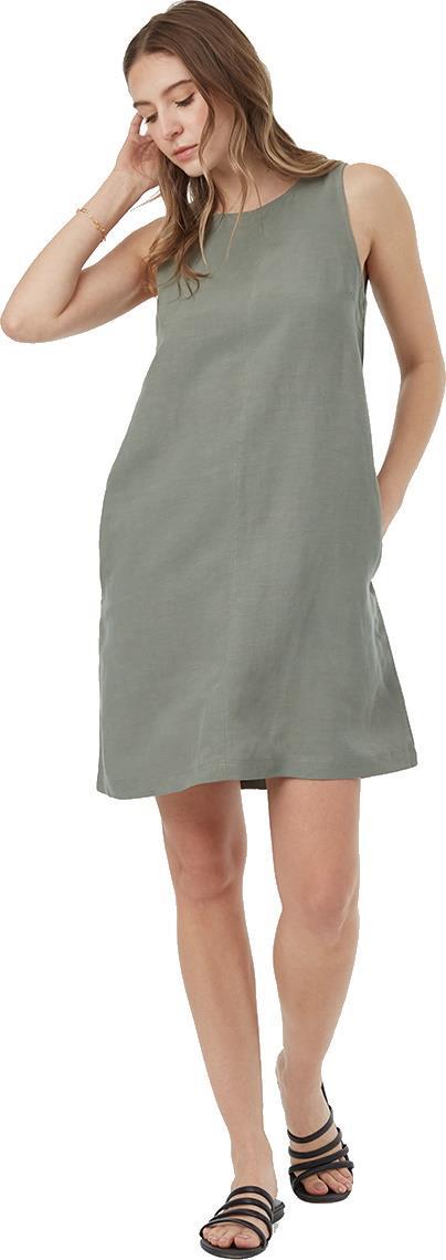 TreeLinen A-Line Dress - agave green 1