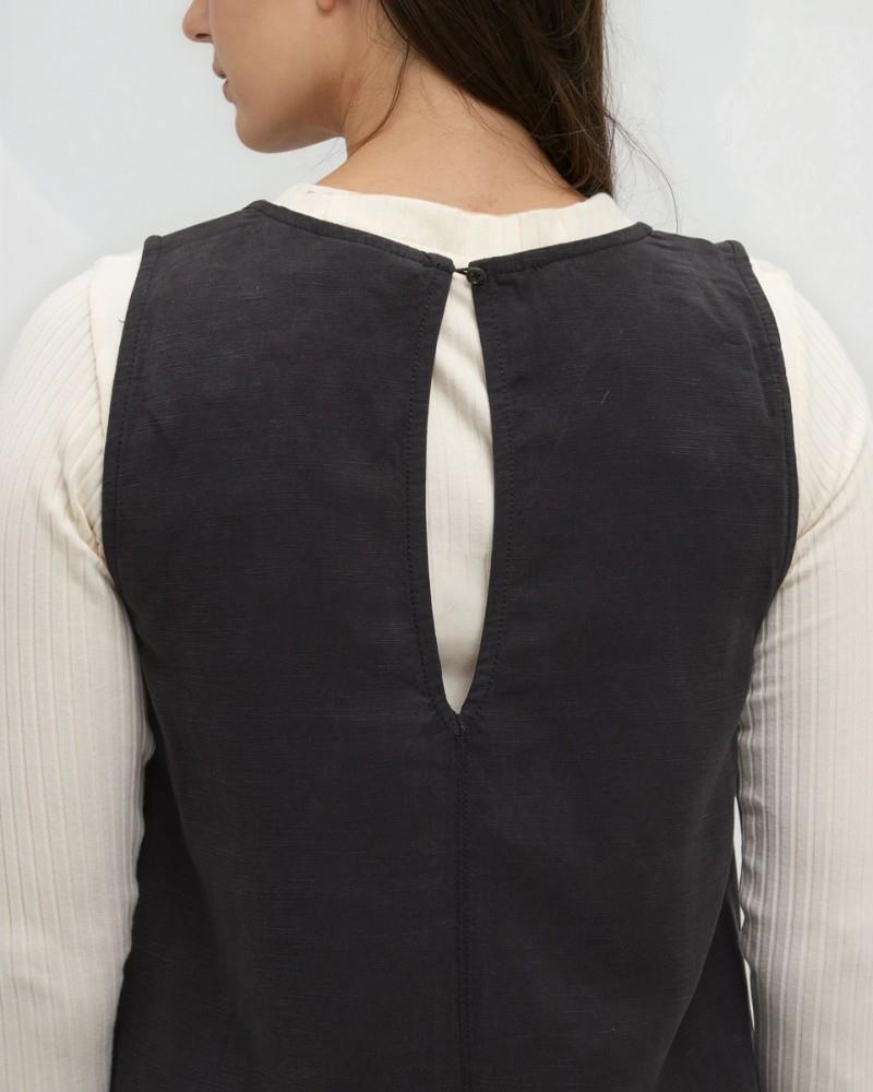 TreeLinen A-Line Dress - meteorite black 1