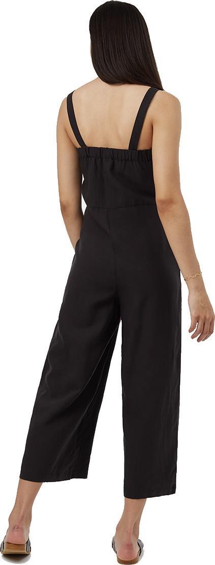 TreeLinen Apron Front Jumpsuit - meteorite black 1
