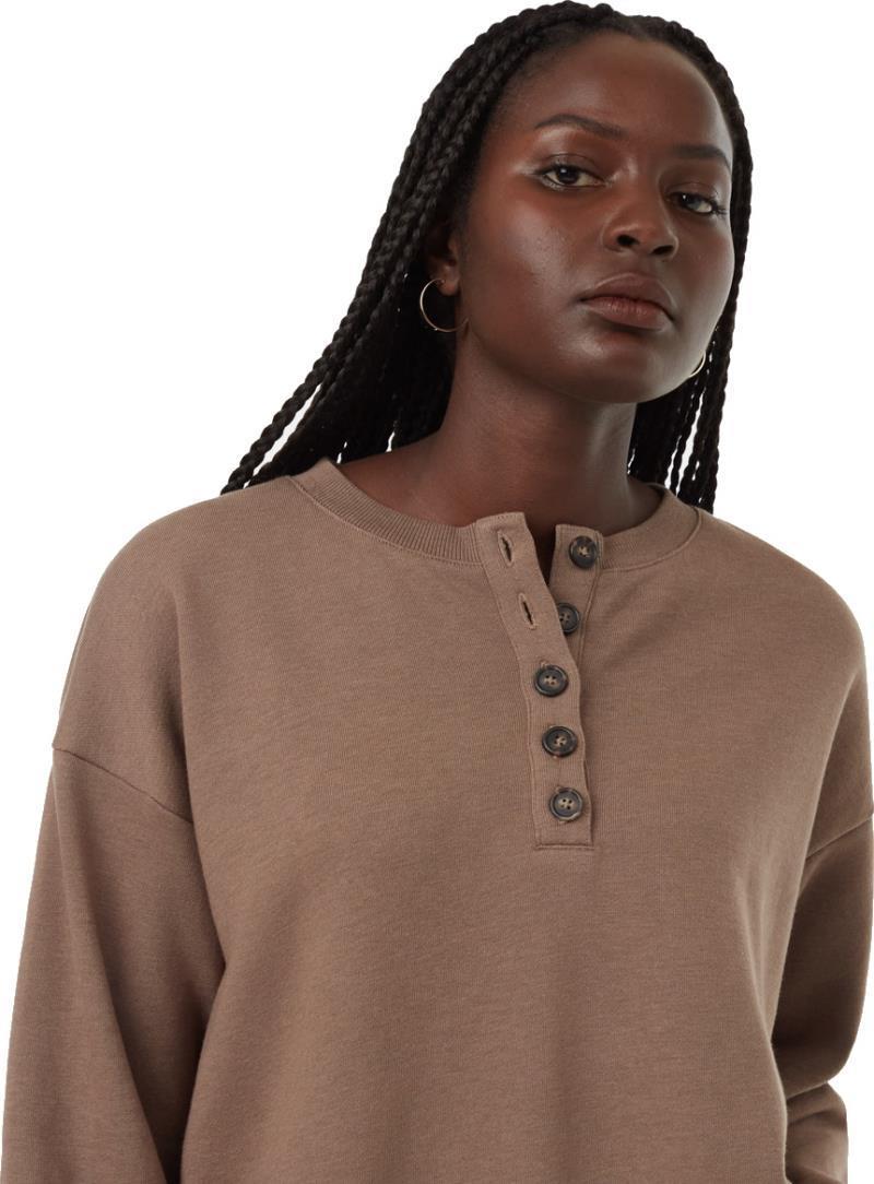 TreeTerry Henley Crew - Womens - Fossil 4