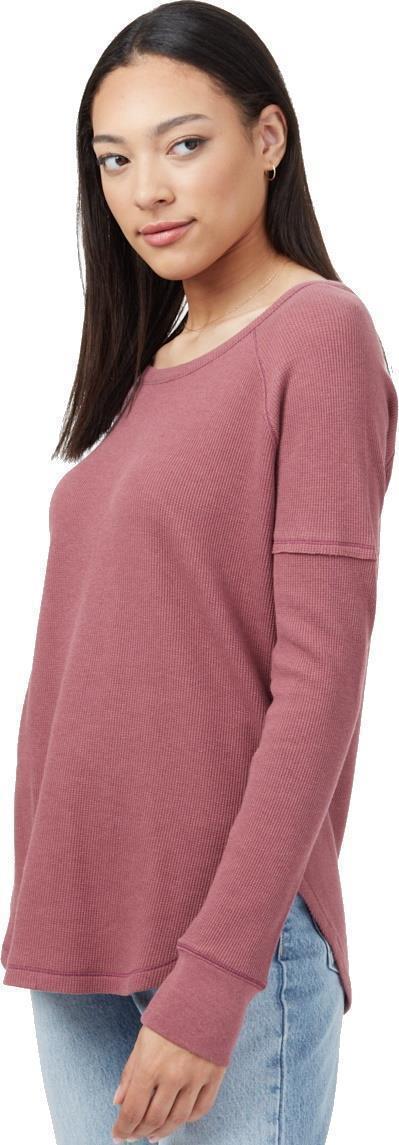 TreeWaffle Crew LS - Womens - crushed berry 1