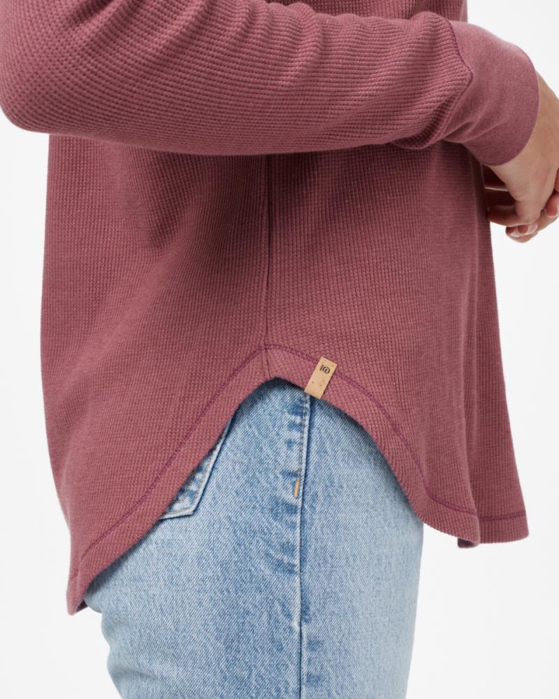 TreeWaffle Crew LS - Womens - crushed berry 1