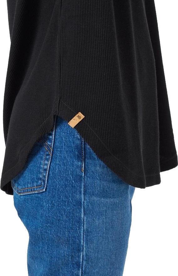 TreeWaffle Crew LS - Womens - meteorite black 1