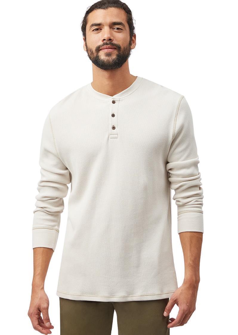 TreeWaffle Henley LS - Mens - Silver Cloud Grey 1