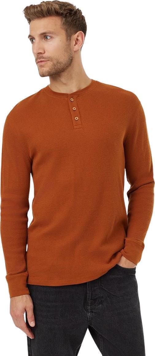 TreeWaffle Henley LS - Mens - Toffee 1