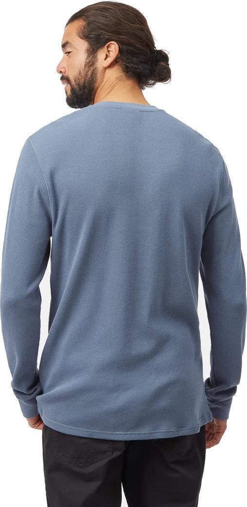 TreeWaffle Henley LS - Mens - Vintage Blue 2