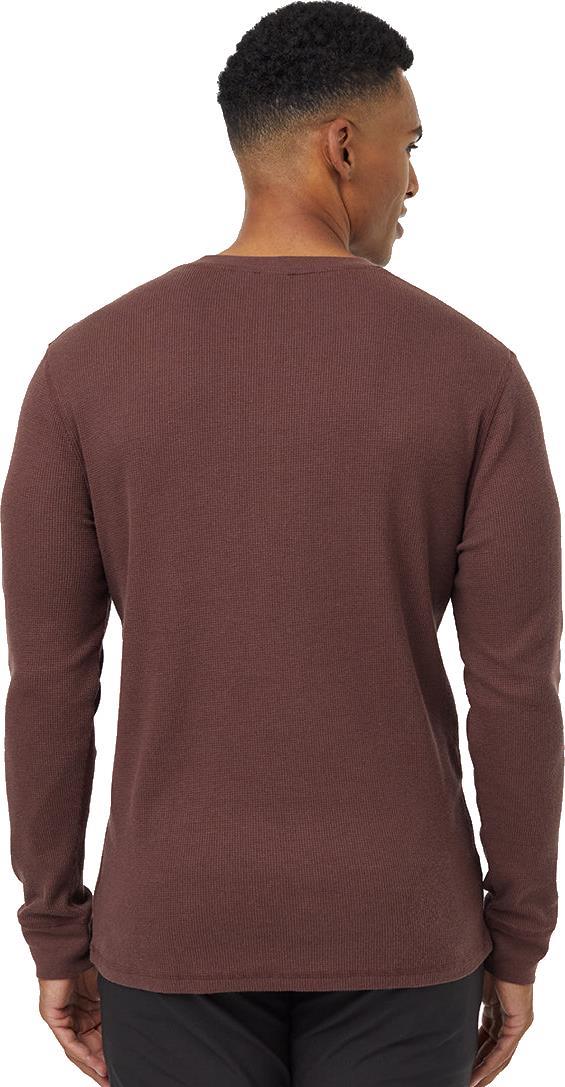 TreeWaffle Henley LS - Mens - deep mahogany 1