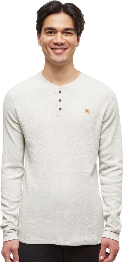 TreeWaffle Henley LS - Mens - vintage white heather 1