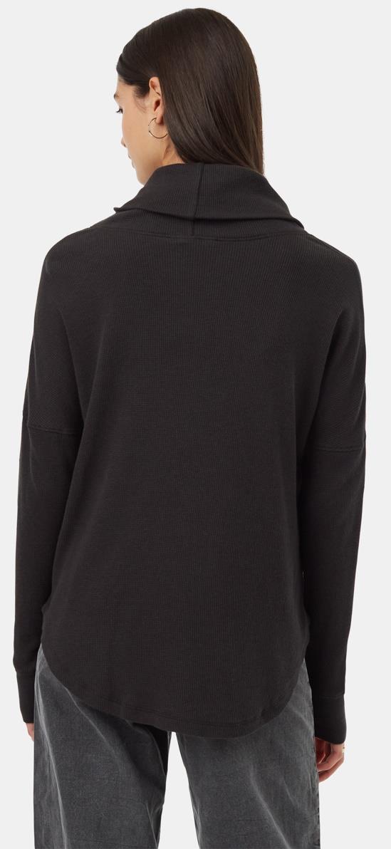 TreeWaffle Turtleneck LS - Womens - Meteorite Black 4