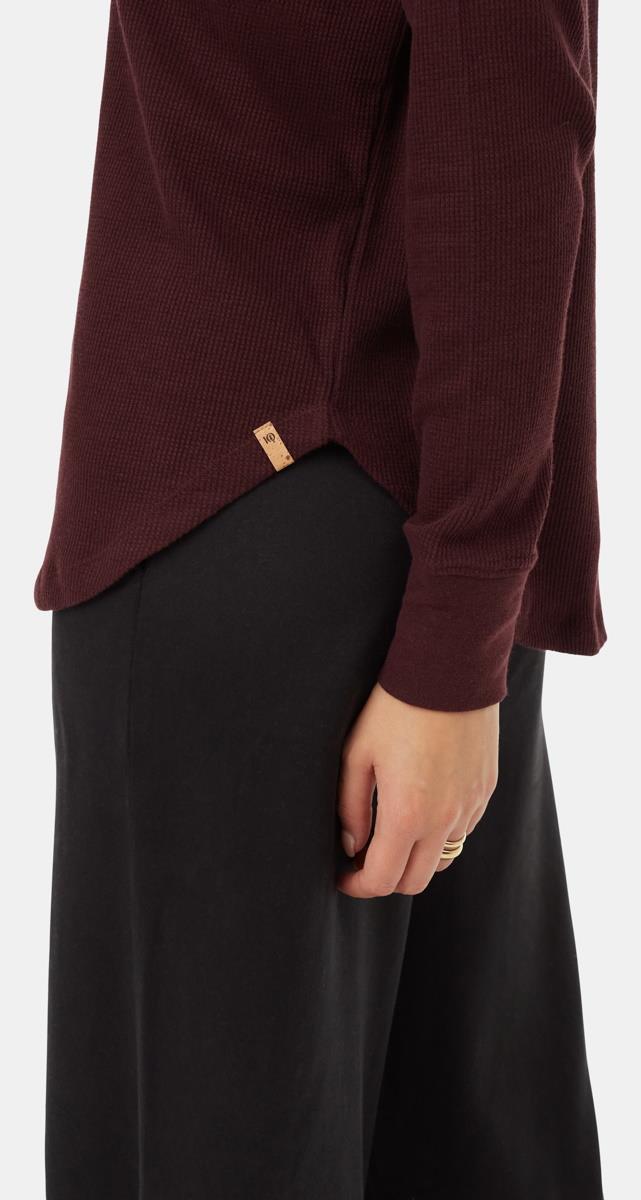 TreeWaffle Turtleneck LS - Womens - Mulberry 4