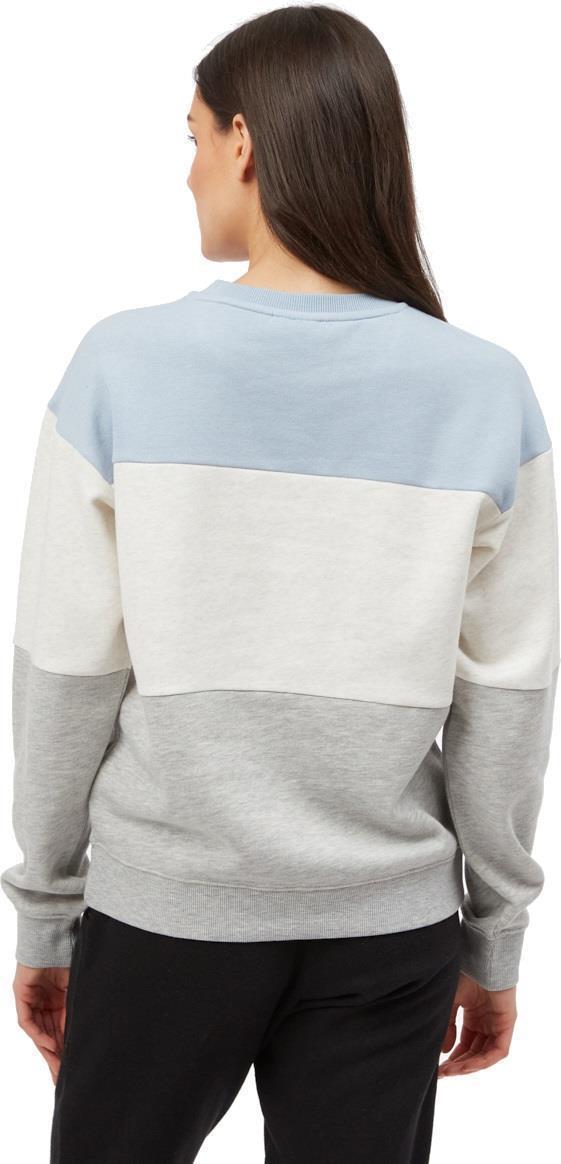 Treefleece Blocked Crew - Womens - blue fog / elm white heather / hi rise grey heathe 1