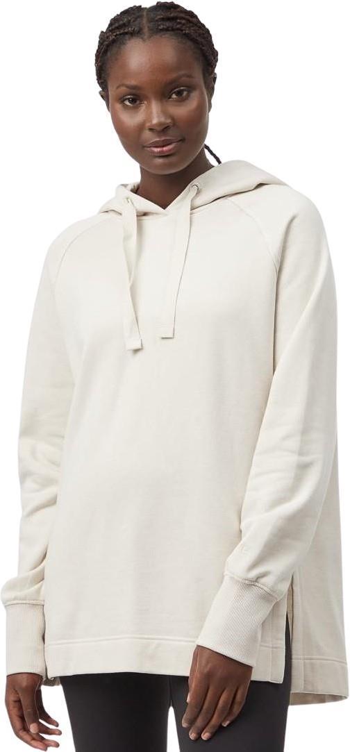 Treefleece Slit Hem Oversized Hoodie - Womens - silver cloud grey 1