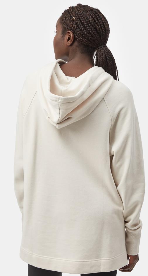 Treefleece Slit Hem Oversized Hoodie - Womens - silver cloud grey 1