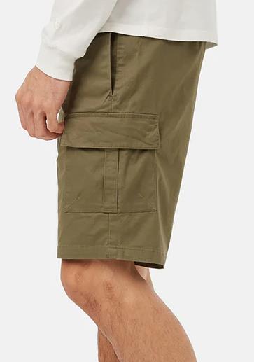 Twill Cargo Shorts - Mens - Olive Night Green 4