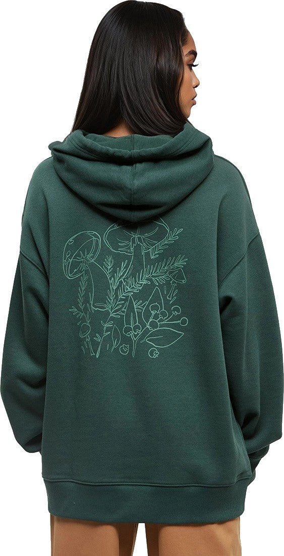 Understory Oversized Hoodie - Womens - forest pine / jade 1