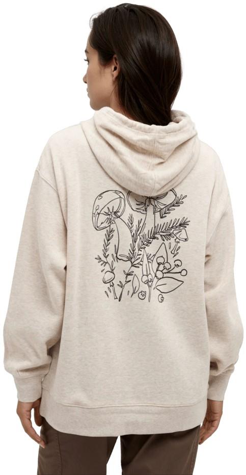 Understory Oversized Hoodie - Womens - pale oak heather / meteorite black 1