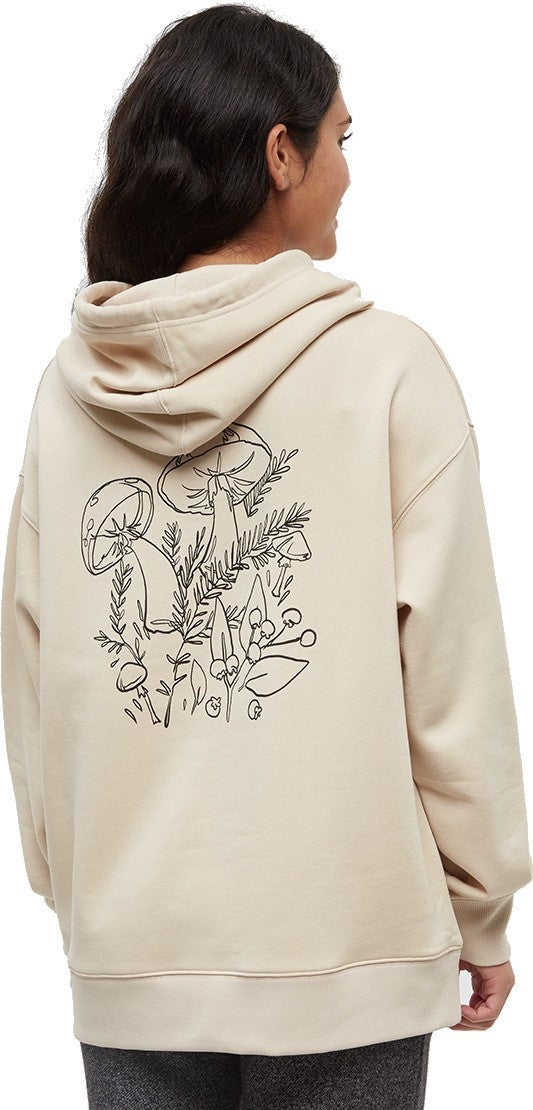 Understory Oversized Hoodie - Womens - warm oak / meteorite black 1