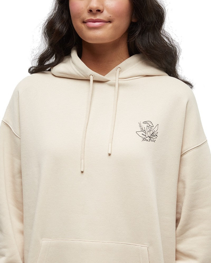 Understory Oversized Hoodie - Womens - warm oak / meteorite black 1