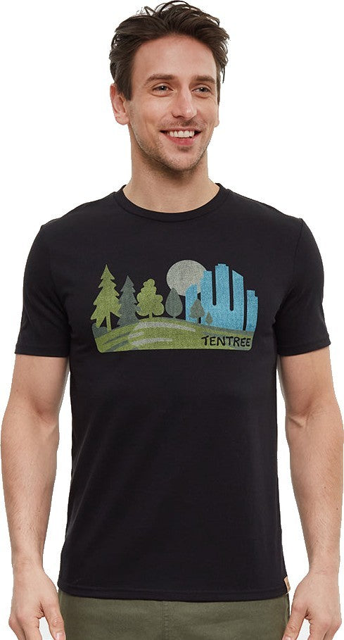 Urban Skyline T-Shirt - Mens - meteorite black / gulf stream 1