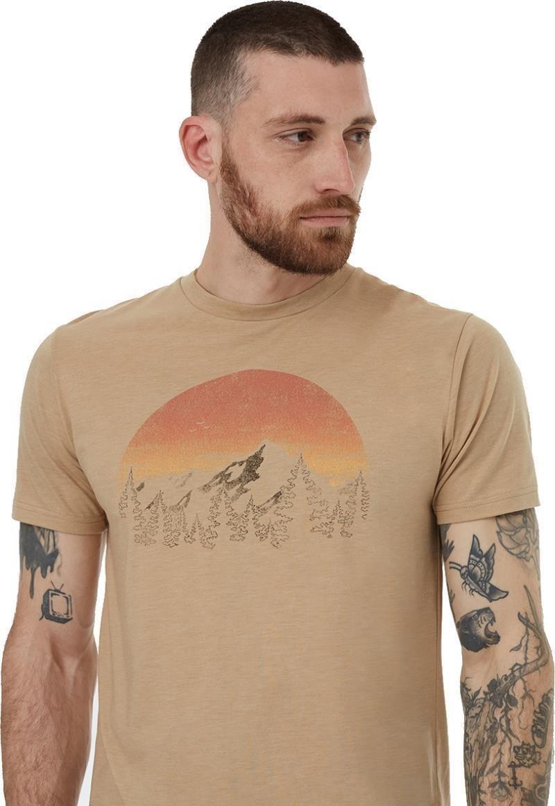 Vintage Sunset T-Shirt - Mens - barley heather / meteorite black 1