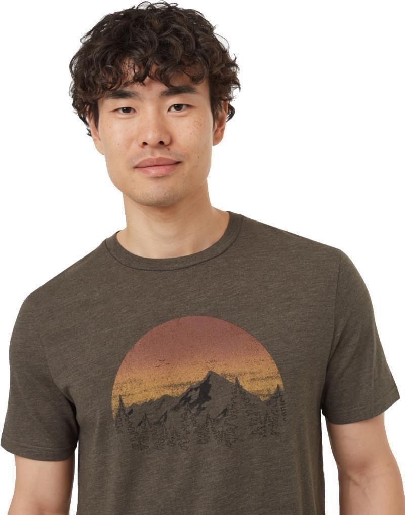Vintage Sunset T-Shirt - Mens - black olive green heather 1