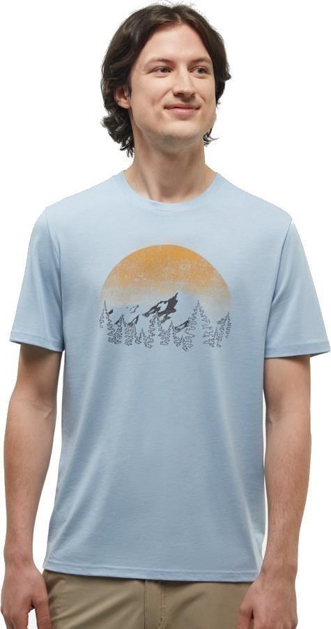 Vintage Sunset T-Shirt - Mens - blue haze heather / honey gold 1