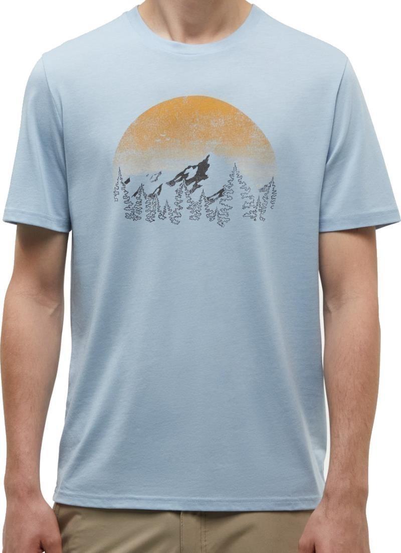 Vintage Sunset T-Shirt - Mens - blue haze heather / honey gold 1