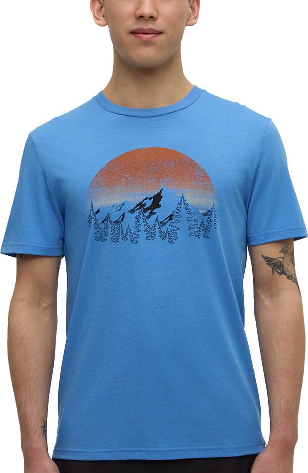 Vintage Sunset T-Shirt - Mens - blue lagoon heather / dusk yellow 1