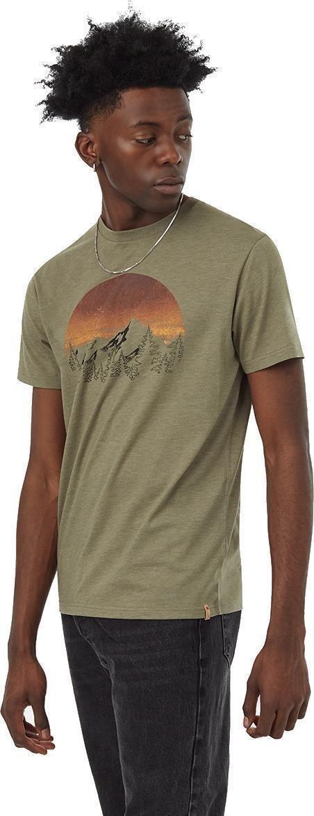 Vintage Sunset T-Shirt - Mens - deep lichen green heather / meteorite black 1