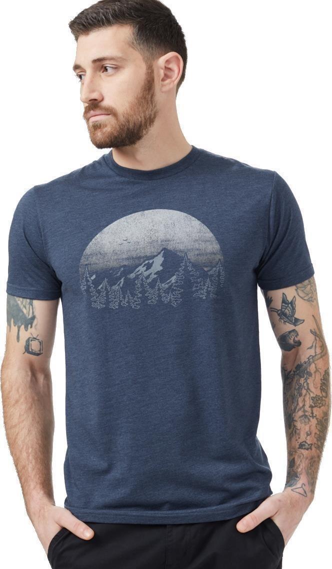 Vintage Sunset T-Shirt - Mens - dress blue heather 1