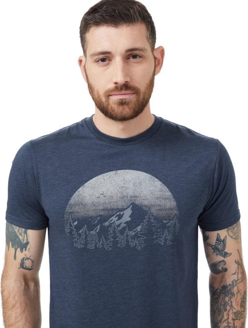 Vintage Sunset T-Shirt - Mens - dress blue heather 1