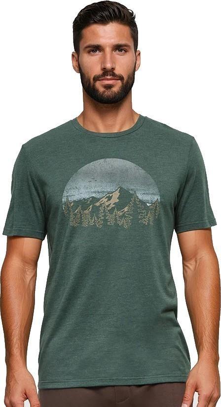 Vintage Sunset T-Shirt - Mens - forest pine heather / ocean air 1