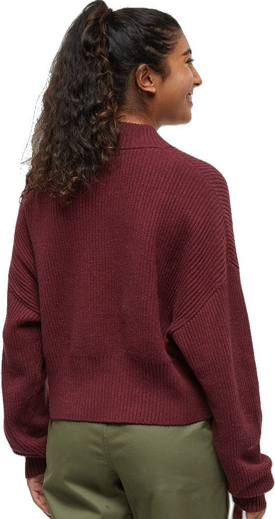 Vista Sweater - Womens - deep burgundy heather 1