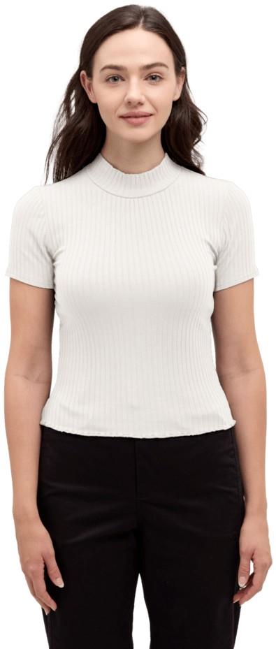 Whitney Mockneck - Womens - cotton white 1