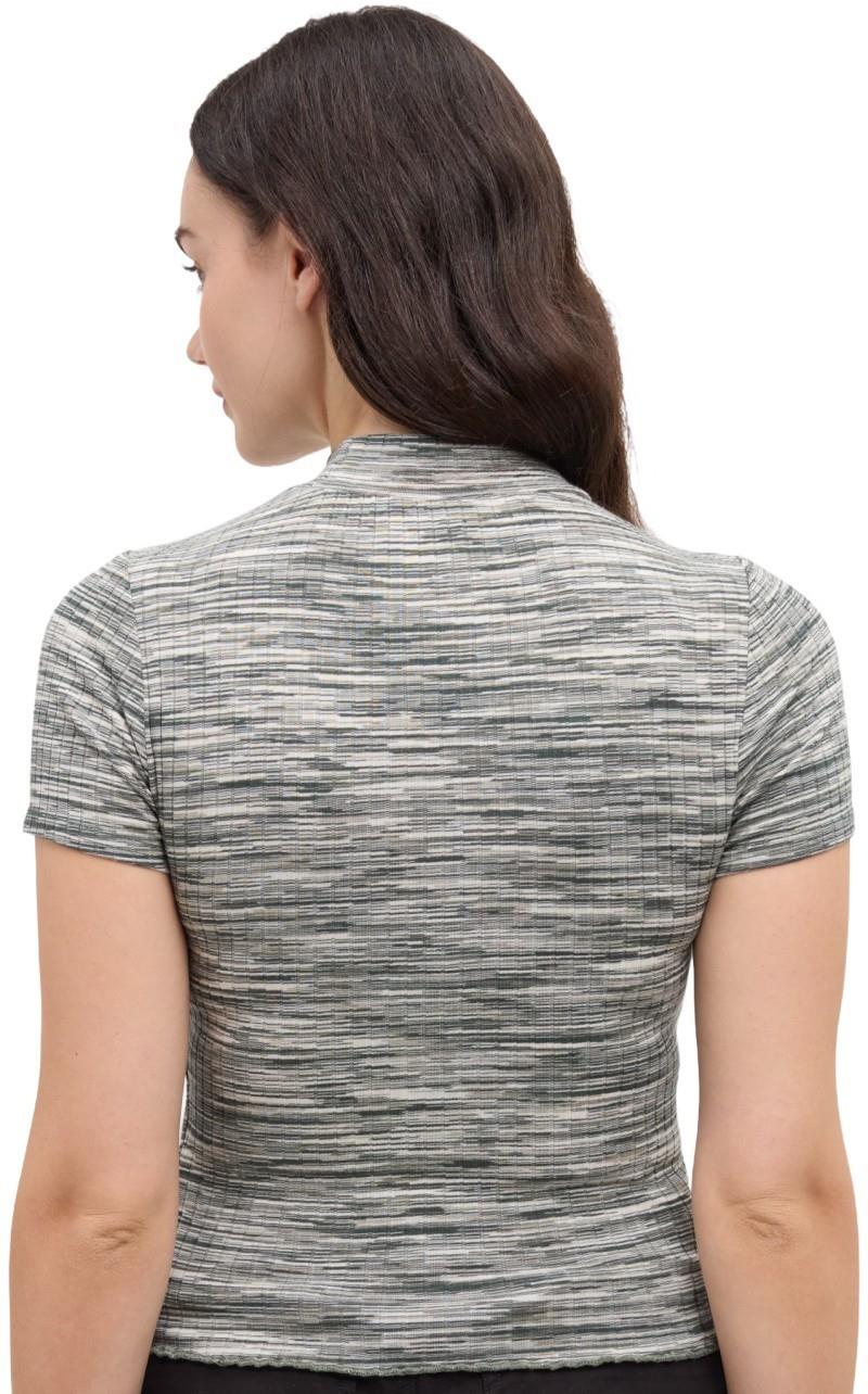 Whitney Mockneck - Womens - dark forest green space dye 1