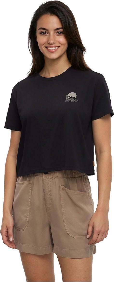 Wild Rose Lake Crop T-Shirt - Womens - meteorite black / clay 1