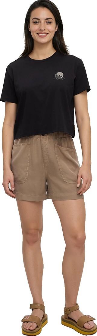 Wild Rose Lake Crop T-Shirt - Womens - meteorite black / clay 1