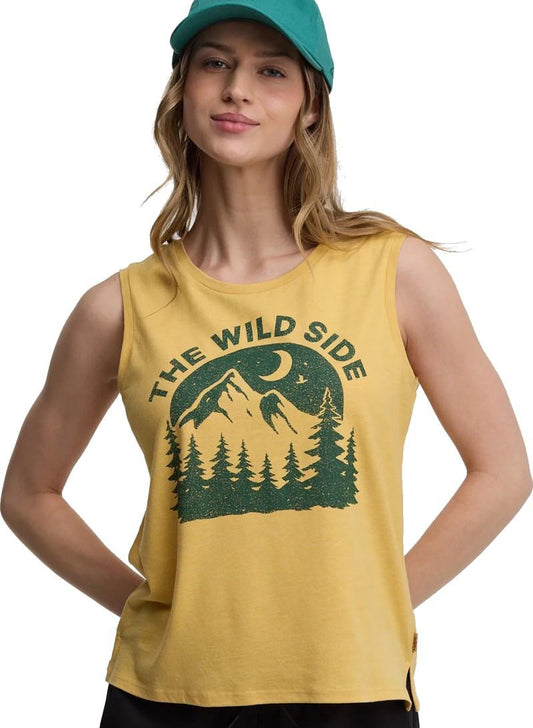 Wild SideTank - Womens - dusk yellow / green 1