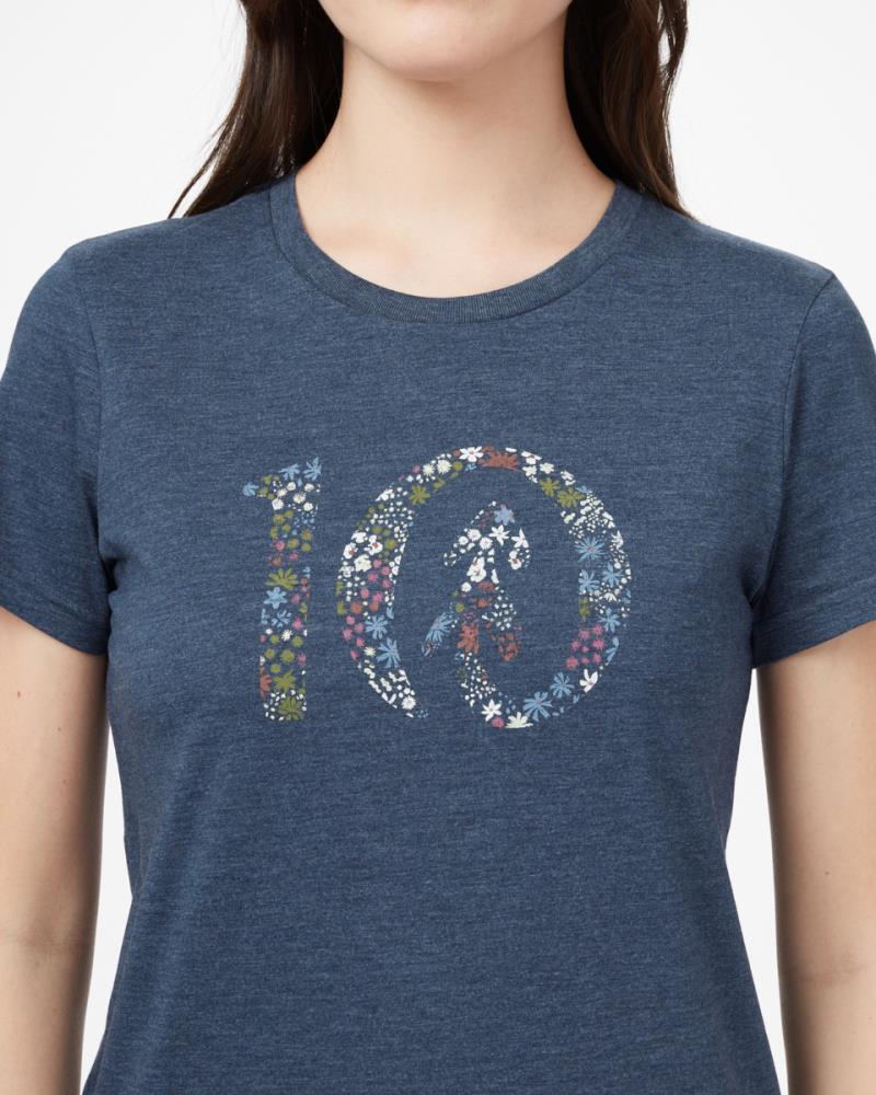 Wildfields Ten T-Shirt - Womens - Moonlit Ocean Heather 1