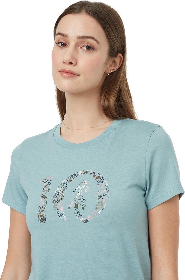 Wildfields Ten T-Shirt - Womens - Tourmaline Blue Heather / Falcon 3