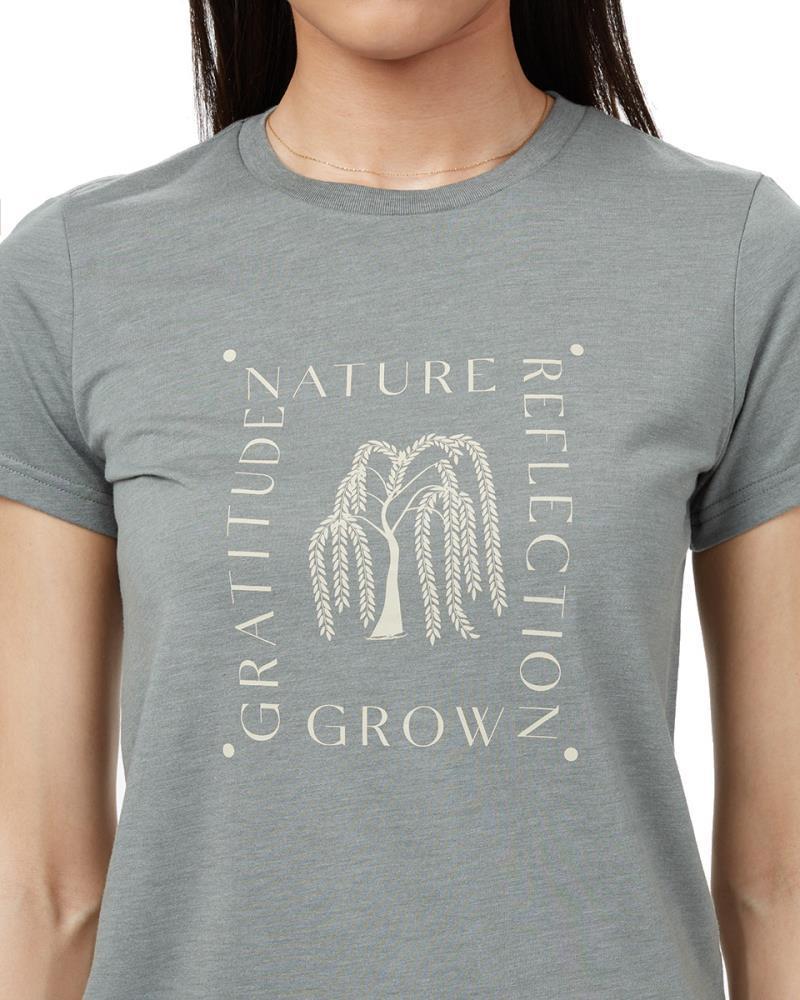 Willow Square T-Shirt - Womens - agave green heather 1